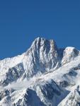 L'Aiguille des Glaciers dalle piste di sci di Courmayeur